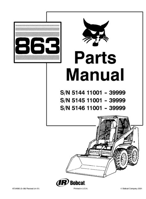 model 863 bobcat manual PDF