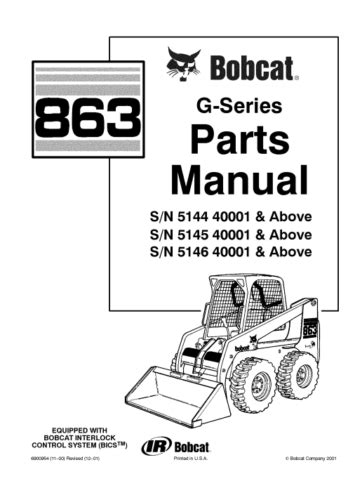 model 863 bobcat service manual PDF