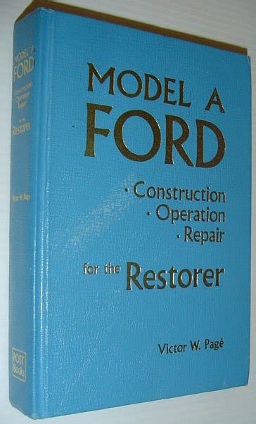 model a ford construction operation repair for the restorer PDF