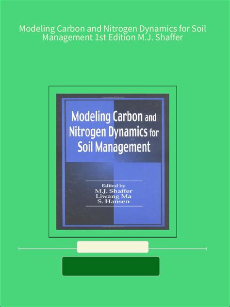 modeling carbon and nitrogen dynamics for soil management Epub