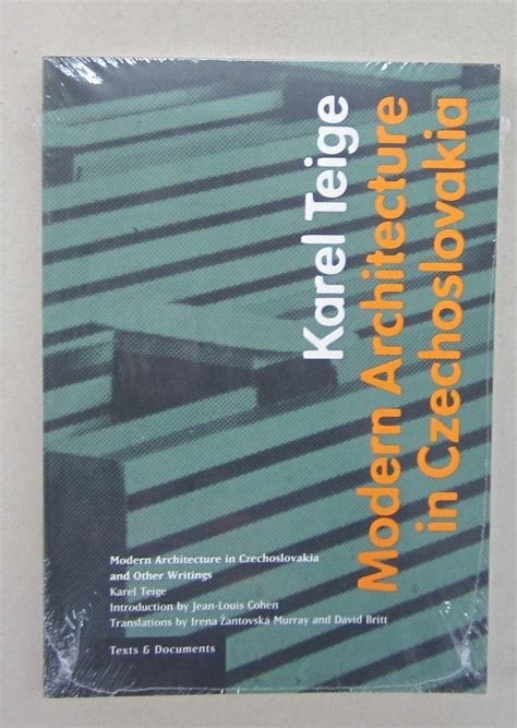 modern architecture in czechoslavia and other writings texts and documents Kindle Editon