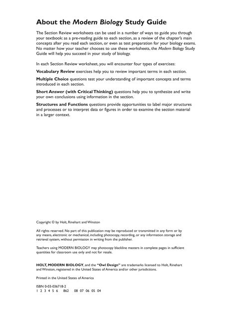 modern biology study guide section 10 2 Doc