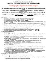 modern chemistry chapter 2 review Doc