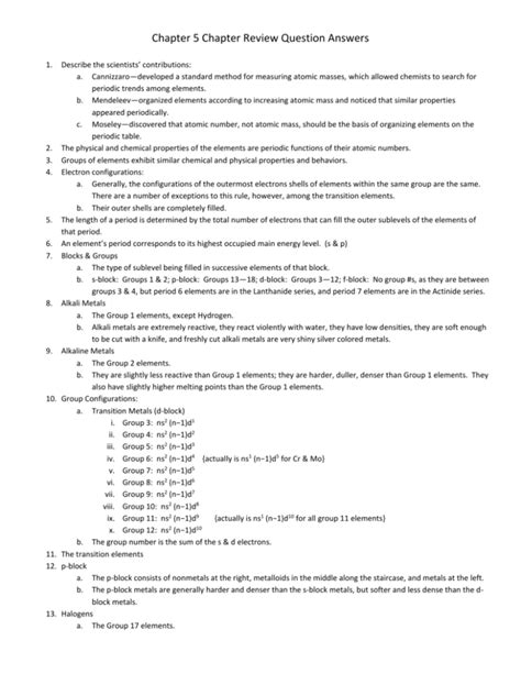 modern chemistry chapter 5 review answer key Epub