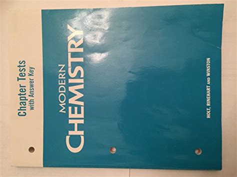 modern chemistry chapter tests with answer key 2006 holt Kindle Editon