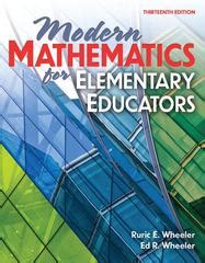 modern mathematics for elementary educators 13th edition Kindle Editon