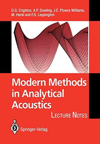modern methods in analytical acoustics lecture notes Reader