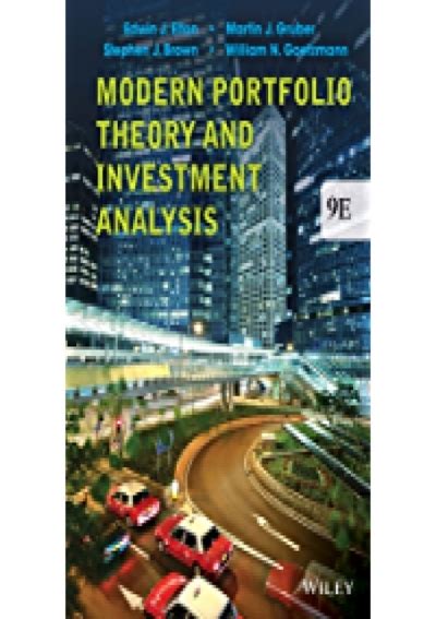 modern portfolio theory and investment analysis pdf Kindle Editon