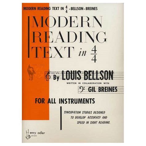 modern reading text in 4 or 4 for all instruments Kindle Editon