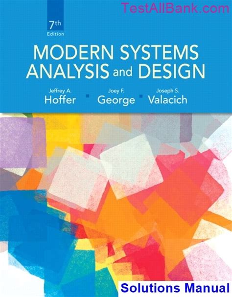 modern systems analysis and design solution manual PDF