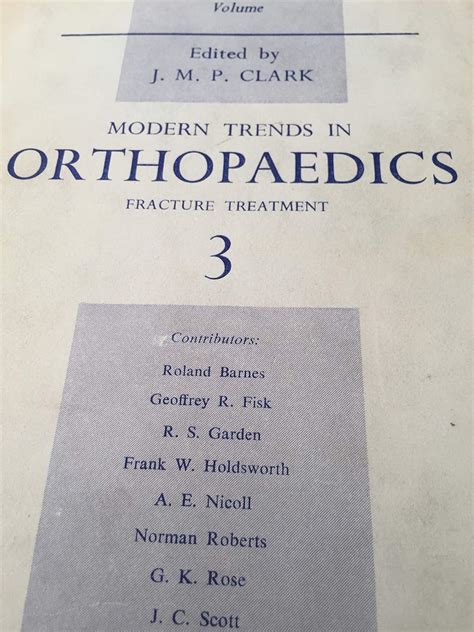 modern trends in orthopaedics second series PDF