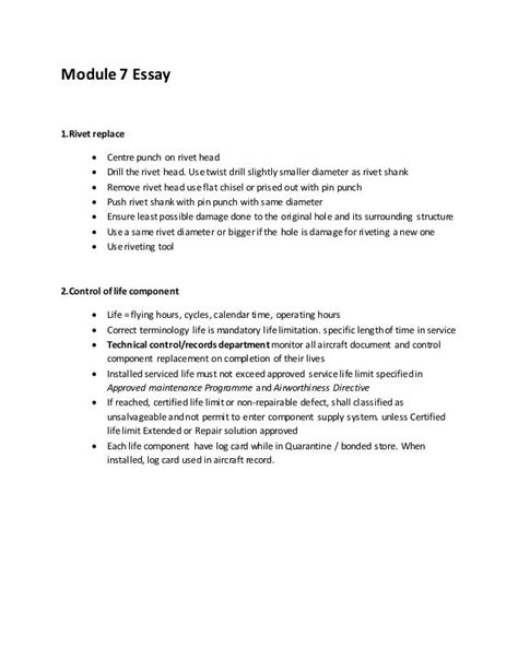 module 7 maintenance practices essay Epub