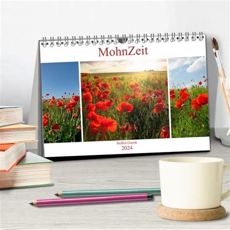 mohnzeit tischkalender 2016 quer monatskalender Reader