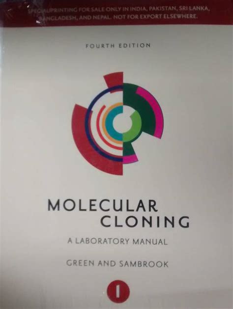 molecular cloning a laboratory manual 4th Epub