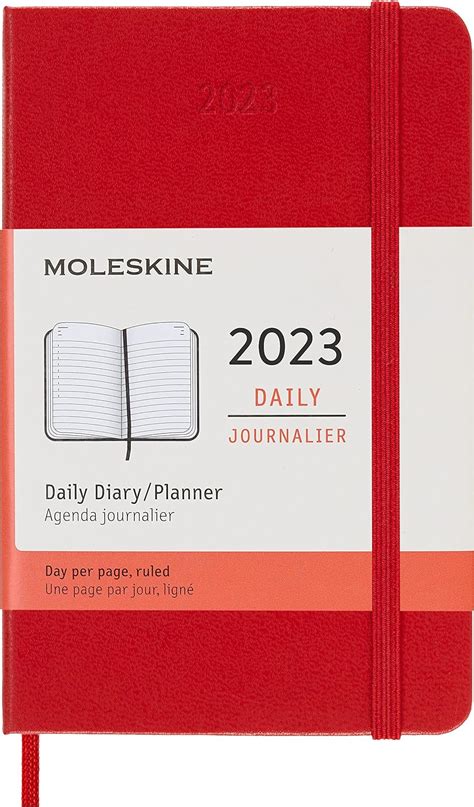 moleskine 2013 daily diary pocket color rojo Doc