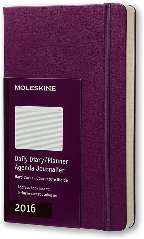 moleskine 2016 daily planner 12m large mauve purple hard cover Kindle Editon