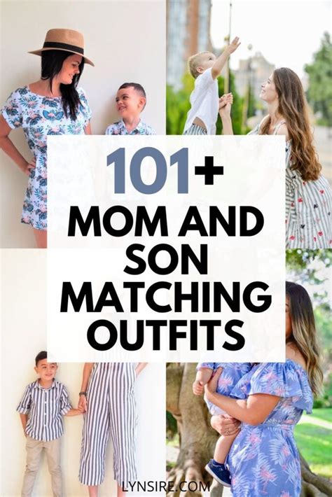 mom and son matching outfits