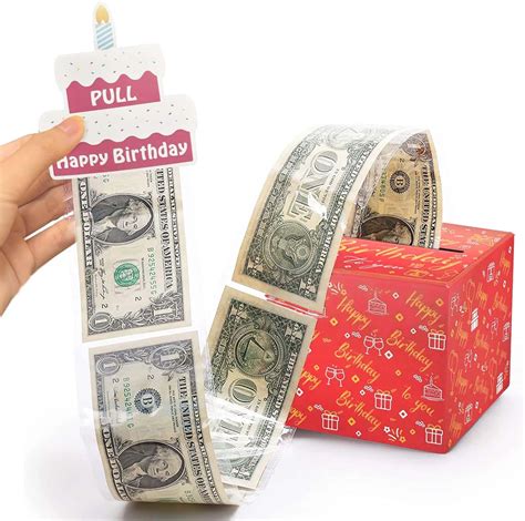 money box for cash gift pull