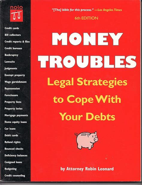 money troubles legal strategies to cope with your debts solve your money troubles Kindle Editon