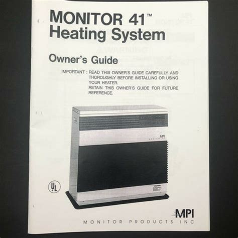 monitor heater 41 manual Doc