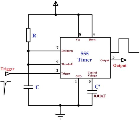 monostable multivibrator using 555 timer circuit diagram Epub