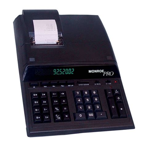 monroe pro calculators owners manual Reader