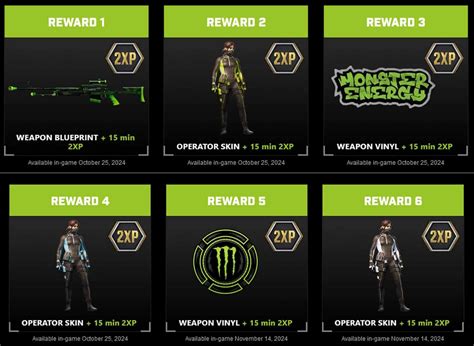 monster cod rewards