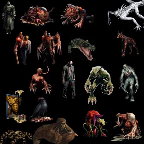 monsters in resident evil