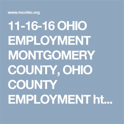 montgomery county ohio jobs