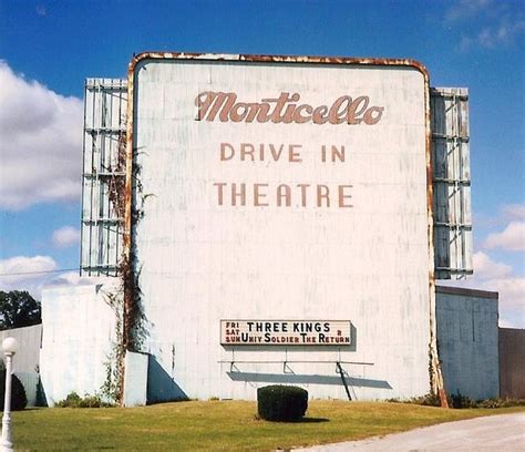 monticello drive in movie theatre