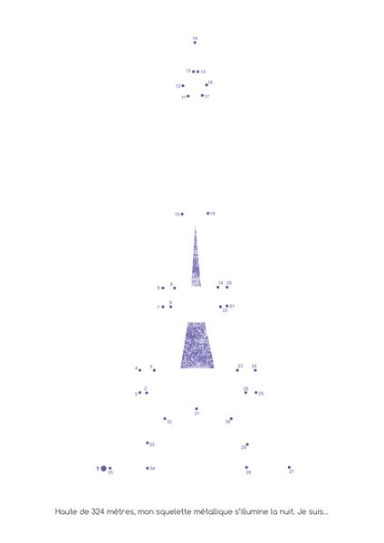 monuments paris dessiner points relier PDF