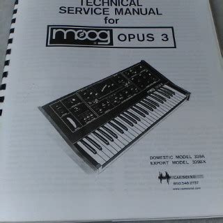 moog opus 3 service manual user guide Reader