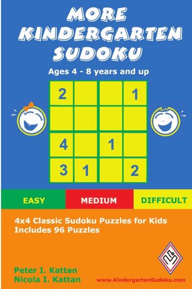 more kindergarten sudoku 4x4 classic sudoku puzzles for kids Epub
