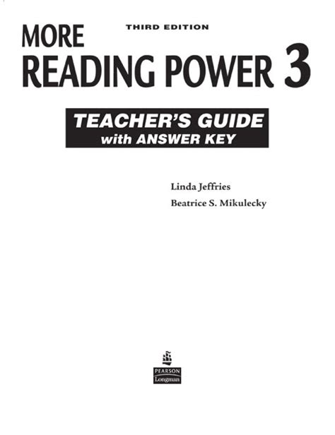 more reading power 3 longman answer key Doc