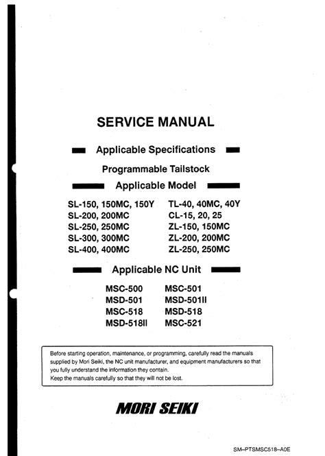 mori seiki sl 150 manual Doc