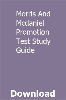 morris and mcdaniel promotion test study guide Epub