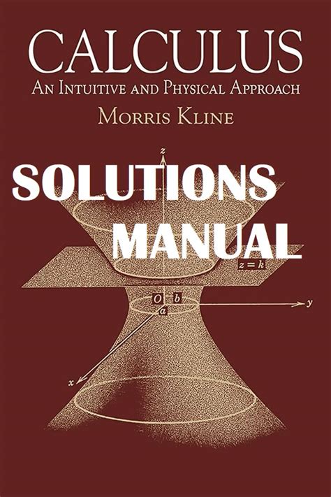 morris kline calculus solutions manual PDF