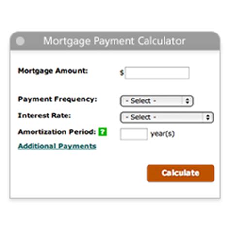 mortgage payment calculator td canada