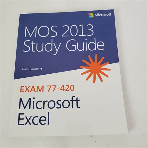 mos 2013 study guide for microsoft excel mos study guide PDF