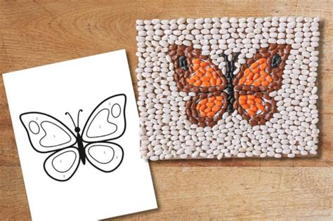 Mosaic Butterfly Template