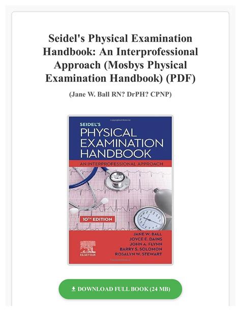 mosbys physical examination handbook Doc