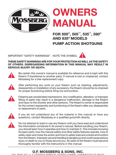 mossberg 500 owners manual filenamepdf Doc