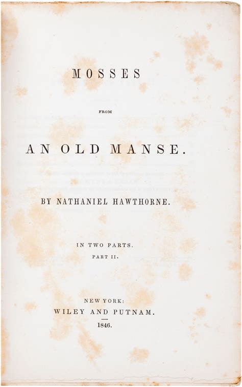 mosses from an old manse Epub
