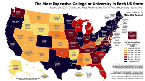 most colleges in a state