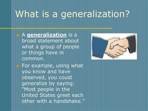 most generalizations about a population are blank______ generalizations.