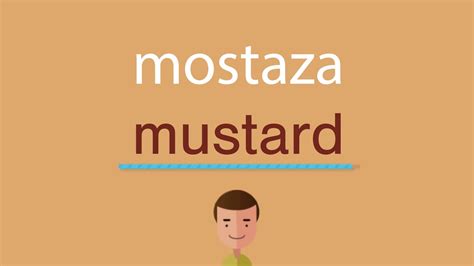 mostaza en ingles