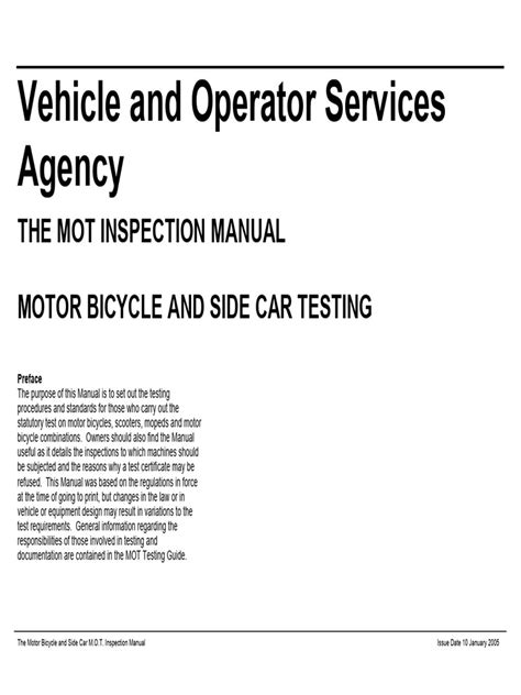 mot inspection manual pdf Reader