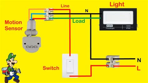 motion sensor light switch wiring diagram PDF
