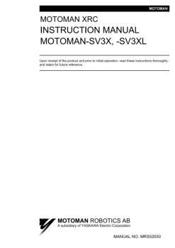 motoman xrc instruction manual PDF