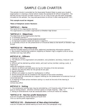 motorcycle club charter example Kindle Editon